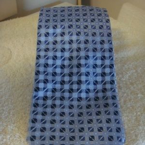 Men's Jones of NY blue Geometric Necktie 100% Silk